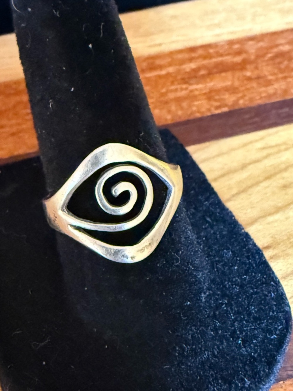 Sterling Silver Spiral Eye Ring - Women's Spiral Statement Ring